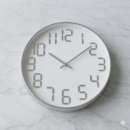 Stylish Wall Clocks Modern Design White
